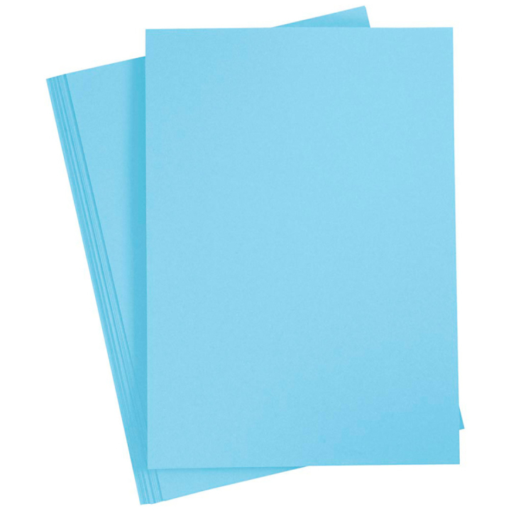 Farvet papir Lys blå A4 180g 20-pak i gruppen Kids / Sjovt og lærerigt / Papir og Tegneblokke / Farvet papir til børn hos Pen Store (130806)