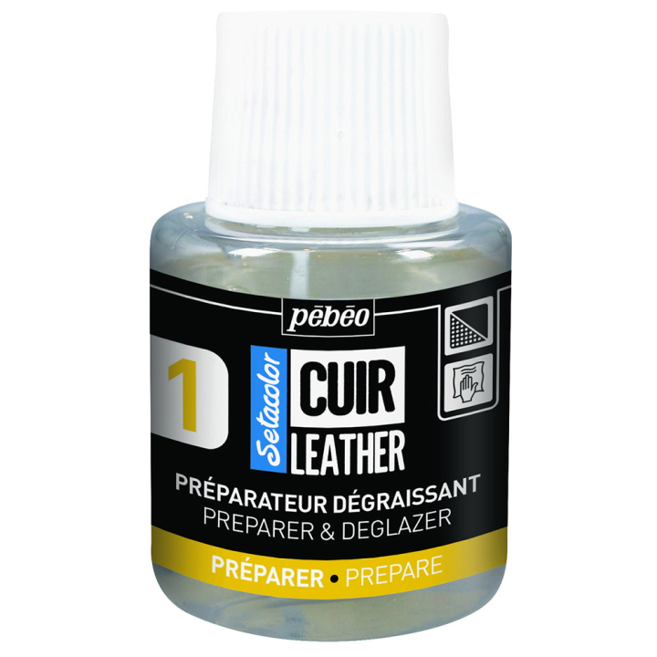 Setacolor Cuir Leather Preparer Deglazer 110ml i gruppen Hobby & Kreativitet / Farver / Læderfarve hos Pen Store (130862)