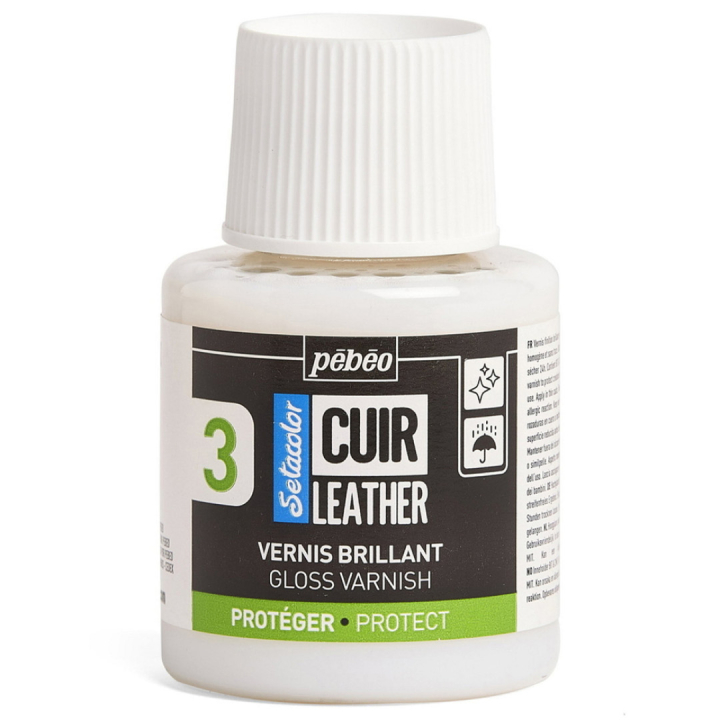 Setacolor Cuir Leather Gloss Varnish 110ml i gruppen Hobby & Kreativitet / Farver / Læderfarve hos Pen Store (130867)