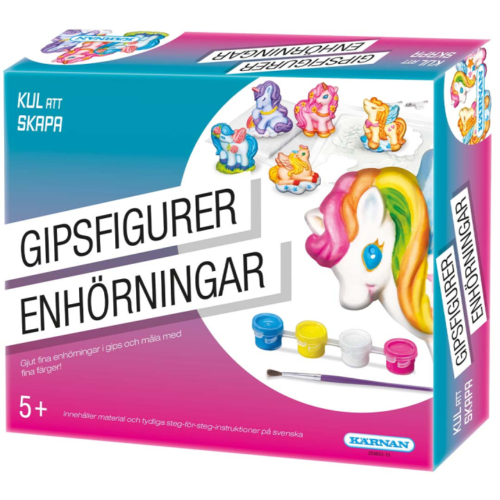 Gipsfigurer Enhjørning (5 år+) i gruppen Kids / Sjovt og lærerigt / Hobbykasse hos Pen Store (131089)