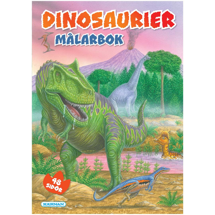 Malebog Dinosaurer i gruppen Kids / Sjovt og lærerigt / Farvelægning og håndværksbøger hos Pen Store (131097)