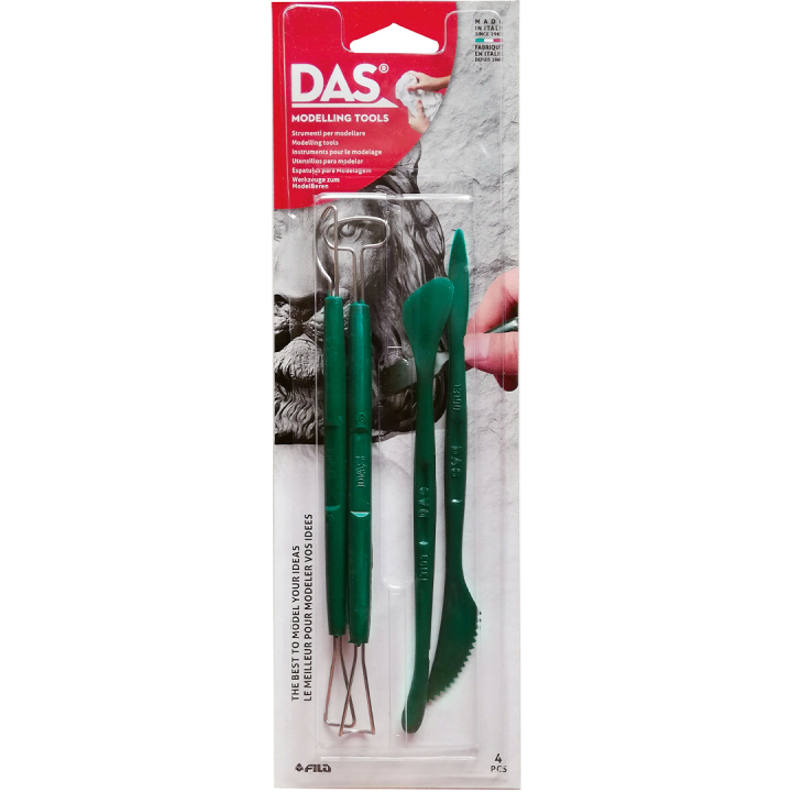 Modelleringsværktøjer Professional 4-sæt i gruppen Hobby & Kreativitet / Skabe / Modellervoks / Værktøj/tilbehør til ler hos Pen Store (131483)