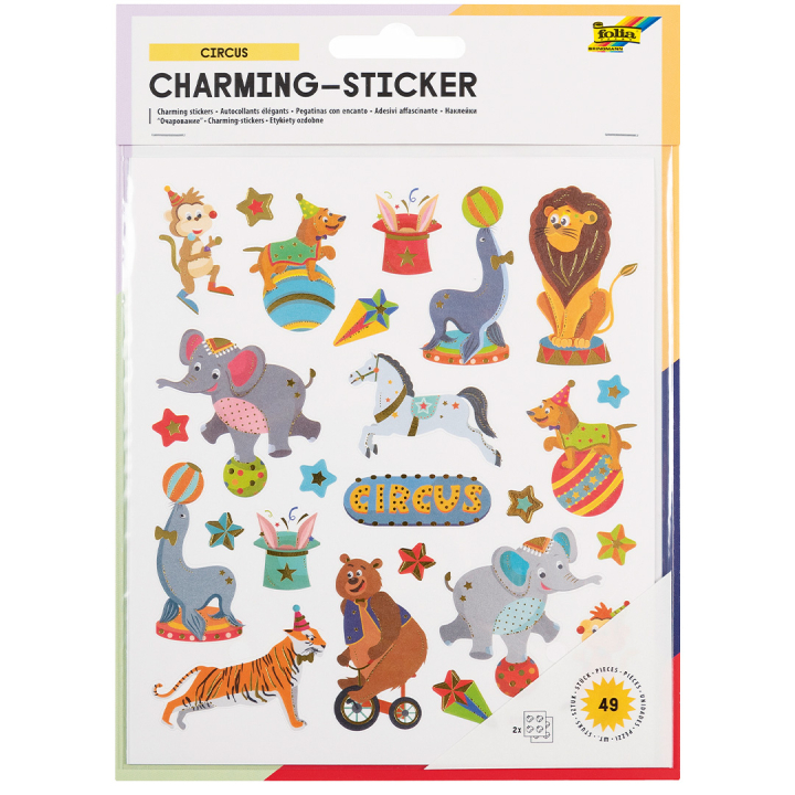 Stickers Cirkus 2 Ark i gruppen Kids / Sjovt og lærerigt / Stickers hos Pen Store (131545)