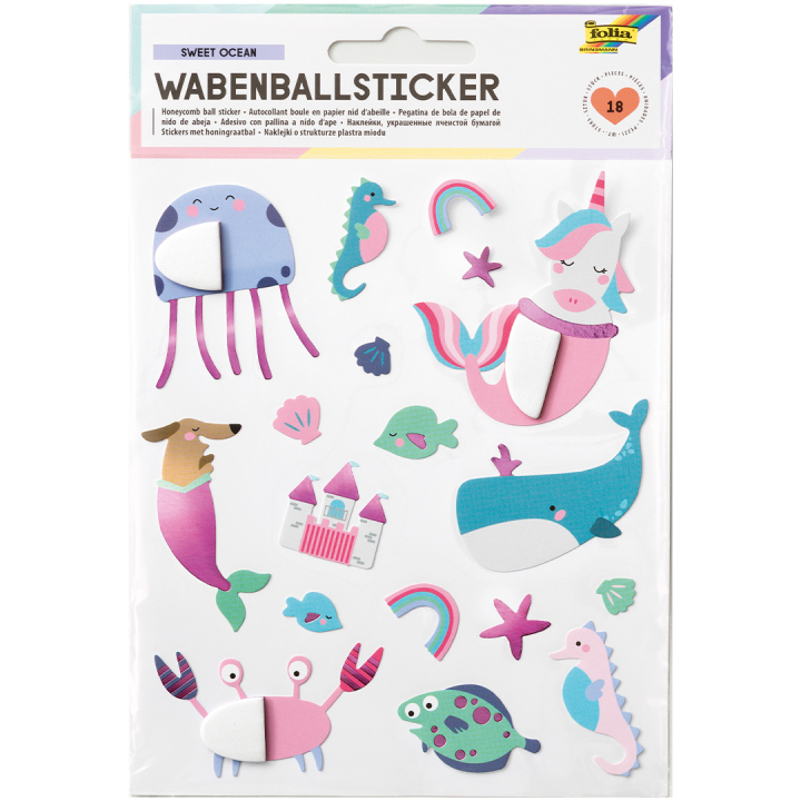 Stickers Honeycomb ball Hav 1 Ark i gruppen Kids / Sjovt og lærerigt / Stickers hos Pen Store (131557)