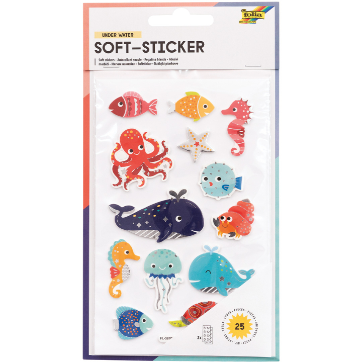 Soft Stickers Hav 2 Ark i gruppen Kids / Sjovt og lærerigt / Stickers hos Pen Store (131559)