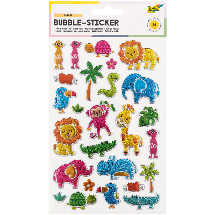 3D Stickers Safari 1 Ark i gruppen Kids / Sjovt og lærerigt / Stickers hos Pen Store (131563)