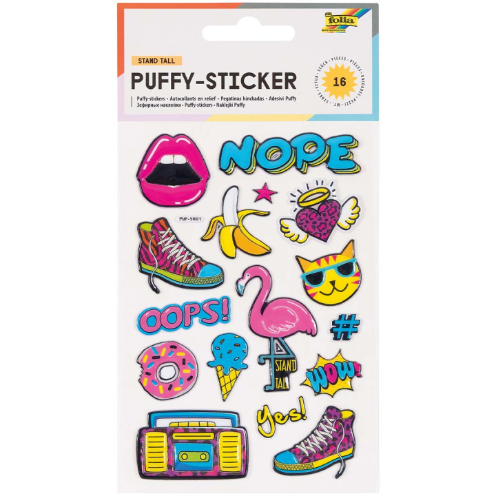 Soft 3D Stickers Yeah 1 Ark i gruppen Kids / Sjovt og lærerigt / Stickers hos Pen Store (131566)