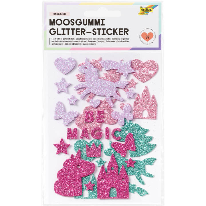 Skumstickers Enhjørning 2 Ark i gruppen Kids / Sjovt og lærerigt / Klistermærker hos Pen Store (131583)