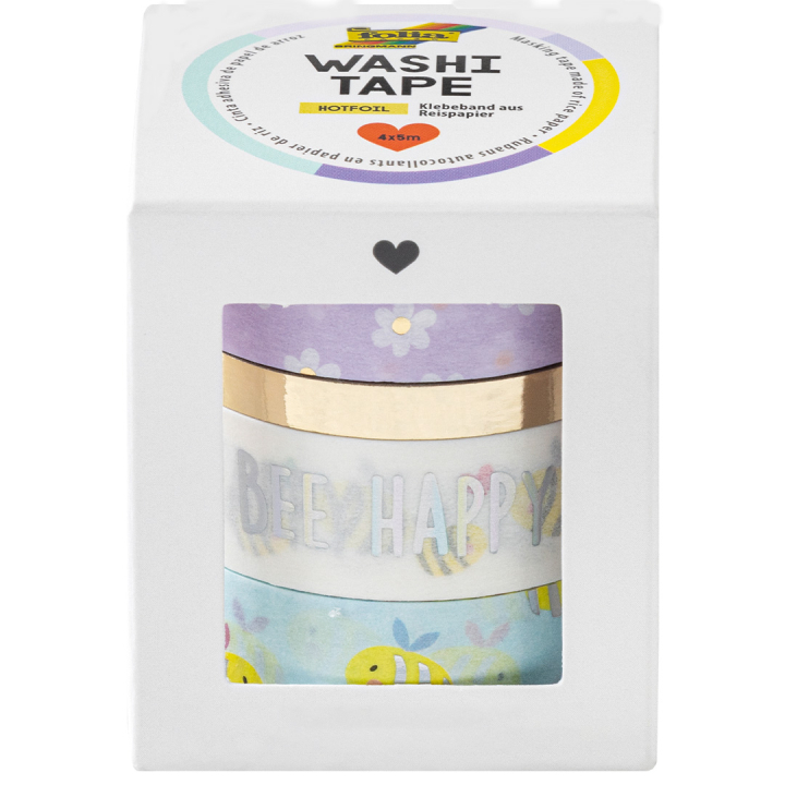 Washi-tejp Bier 4-pack i gruppen Hobby & Kreativitet / Hobbytilbehør / Washi Tape hos Pen Store (131591)