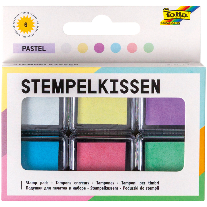 Stempelpude Pastel 6-pack i gruppen Hobby & Kreativitet / Hobbytilbehør / Stempler hos Pen Store (131604)