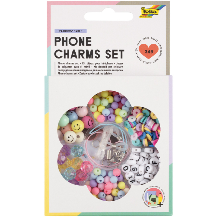 DYI-sæt med perler til telefon 349 stykker i gruppen Kids / Sjovt og lærerigt / Smykker og perler / DIY-sæt hos Pen Store (131618)