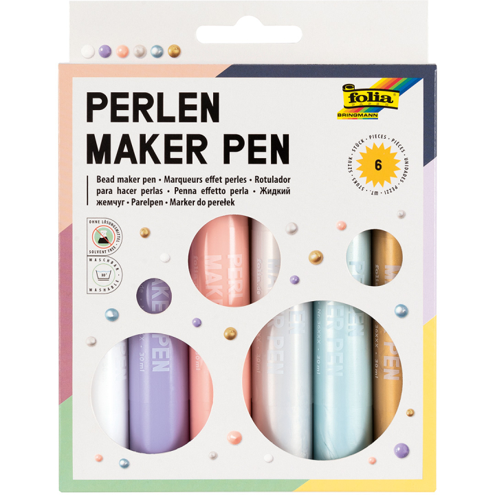 Pearl Pen 6-pack i gruppen Kids / Sjovt og lærerigt / Glitter og paillette hos Pen Store (131620)