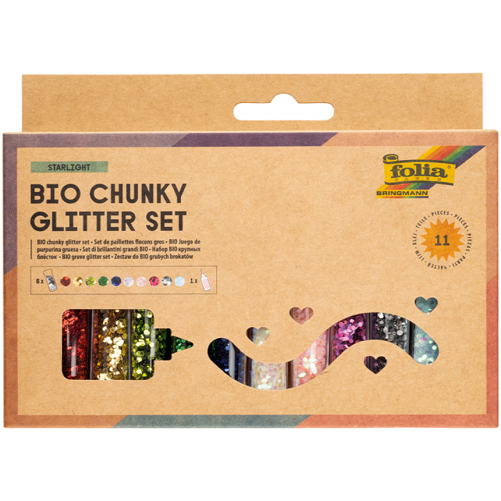 Bio Glitter Flakes 10-pack i gruppen Kids / Sjovt og lærerigt / Glitter og paillette hos Pen Store (131641)