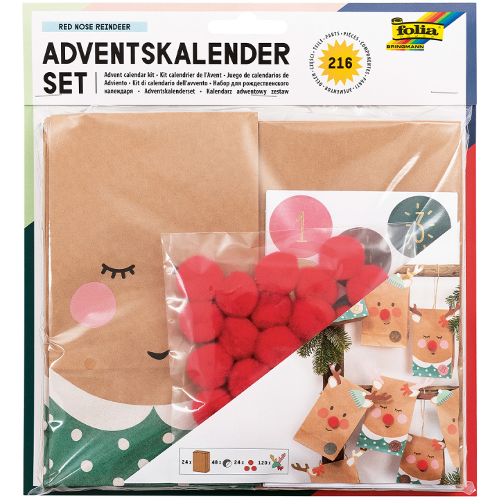 Papirposer til Adventskalender Nature 24-pack i gruppen Hobby & Kreativitet / Skabe / Håndværk og DIY hos Pen Store (131664)