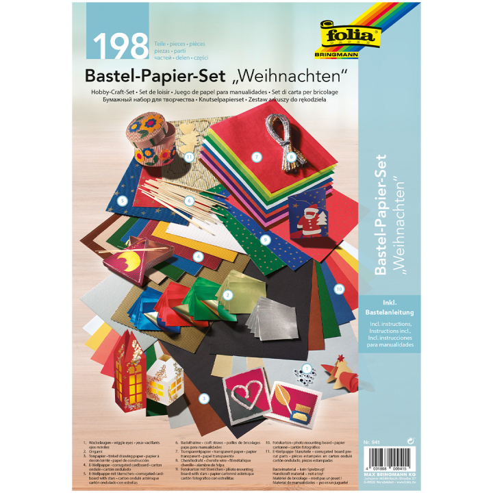 Kreativitetskit X-MAS 198 stk i gruppen Hobby & Kreativitet / Højtider og sæsoner / Julekrea hos Pen Store (131665)