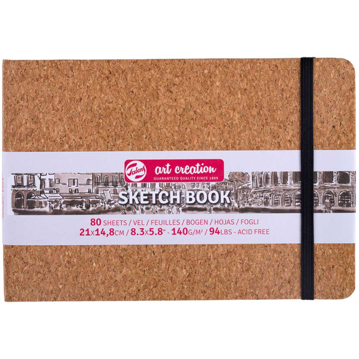 Sketchbook Cork 21x15 cm i gruppen Papir & Blok / Kunstnerblok / Skitsebøger hos Pen Store (131859)