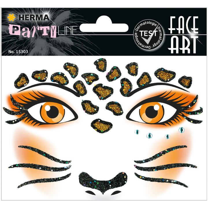 Face Art Stickers Leopard i gruppen Kids / Sjovt og lærerigt / Klistermærker hos Pen Store (131901)