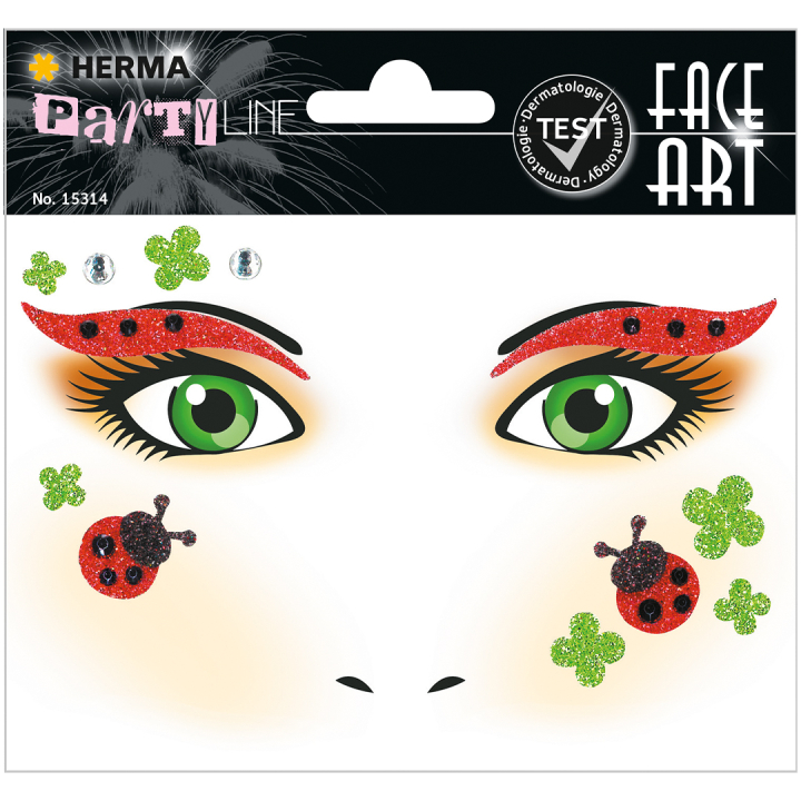 Face Art Stickers Mariehøne i gruppen Kids / Sjovt og lærerigt / Stickers hos Pen Store (131903)