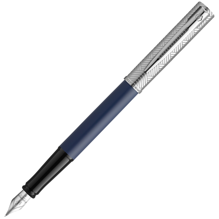 Allure Deluxe Metal & Blue Fyldepen Fine i gruppen Penne / Fine Writing / Fyldepenne hos Pen Store (132013)