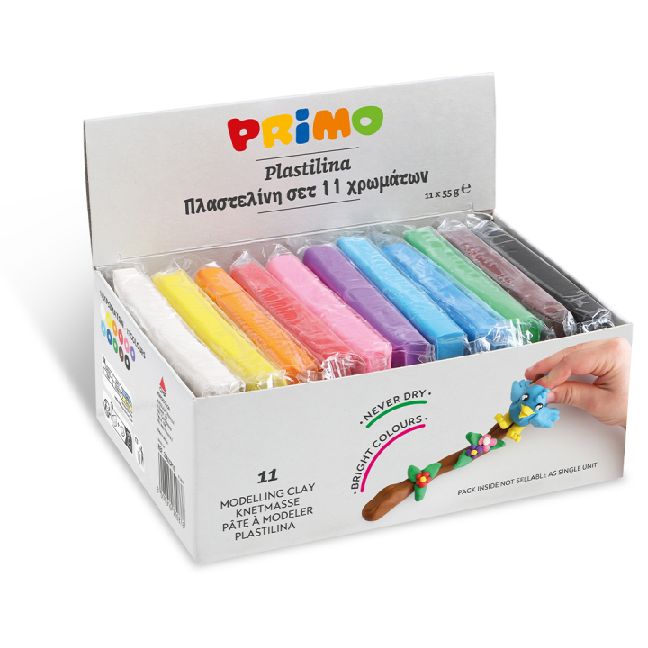 Plastelina Modellervoks 11-pack Start-kit 55 g i gruppen Kids / Farve og maling til børn / Skab med modellervoks hos Pen Store (132154)