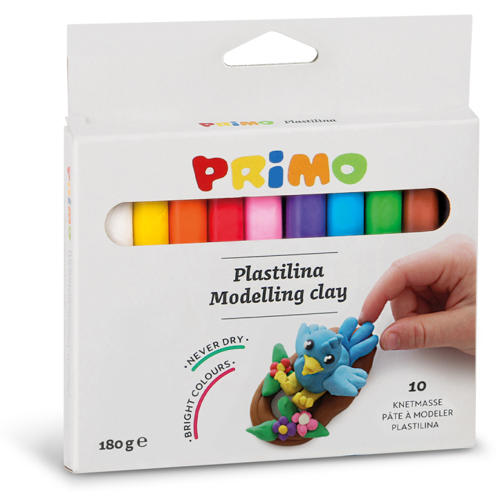Plastelina Modellervoks 10-pack 18 g i gruppen Kids / Farve og maling til børn / Skab med modellervoks hos Pen Store (132156)