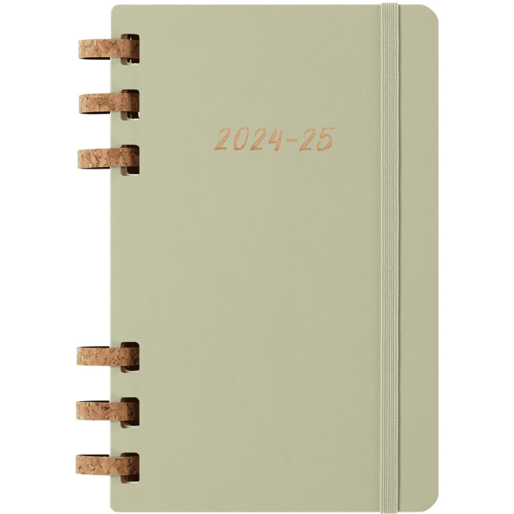 Spiral Planner 12M Hard Cover Large Kiwi Green i gruppen Papir & Blok / Kalendere / 12 mdr kalendere hos Pen Store (132588)