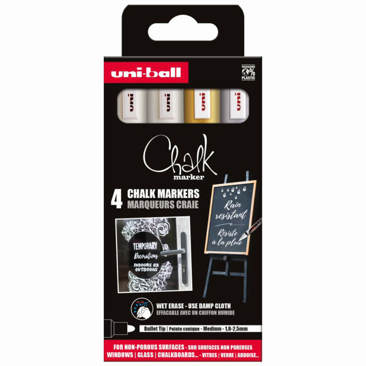 Chalk Marker PWE-5M 4-set No 3 i gruppen Penne / Mærkning og kontor / Markeringspenne hos Pen Store (132737)