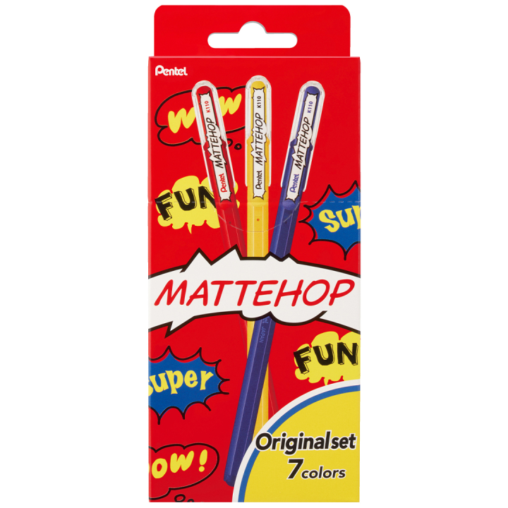 Mattehop Gelpen Original Colours 7-pak i gruppen Penne / Skrive / Gelpenne hos Pen Store (133079)