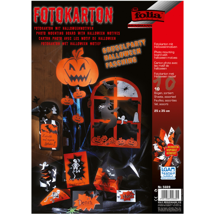 Motivblok Halloween 300g/m² 25x35cm i gruppen Hobby & Kreativitet / Højtider og sæsoner / Halloween hos Pen Store (133087)