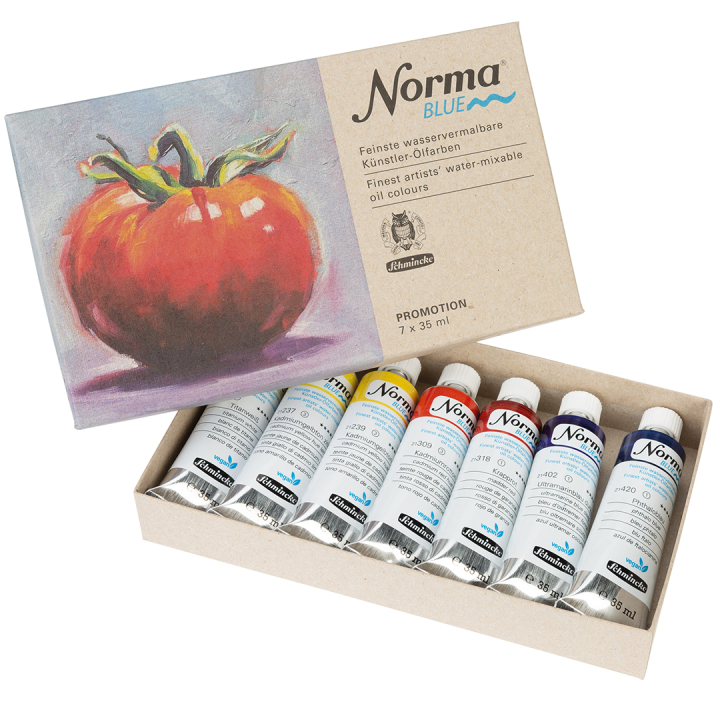 Norma Blue Oliemaling 7x35 ml i gruppen Kunstnerartikler / Kunstnerfarver / Oliemaling hos Pen Store (133140)