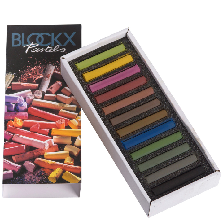 Soft Pastels Dark 12-set i gruppen Kunstnerartikler / Kridt og blyanter / Pastelkridt hos Pen Store (133363)