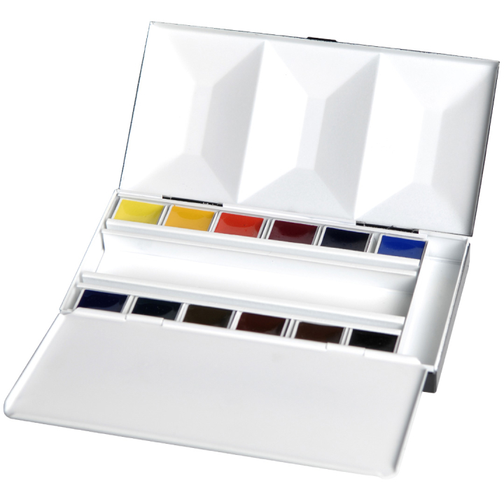 Aquarell Bijou 12-set half pan i gruppen Kunstnerartikler / Kunstnerfarver / Akvarelmaling hos Pen Store (133478)