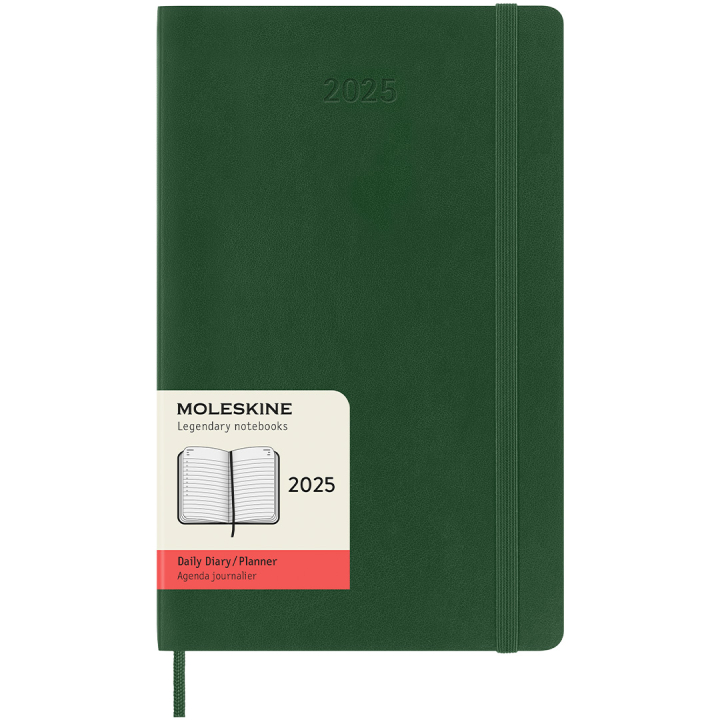 12M Daily Kalender 2025 Softcover Large Myrtle Green i gruppen Papir & Blok / Kalendere / 12 mdr kalendere hos Pen Store (133768)