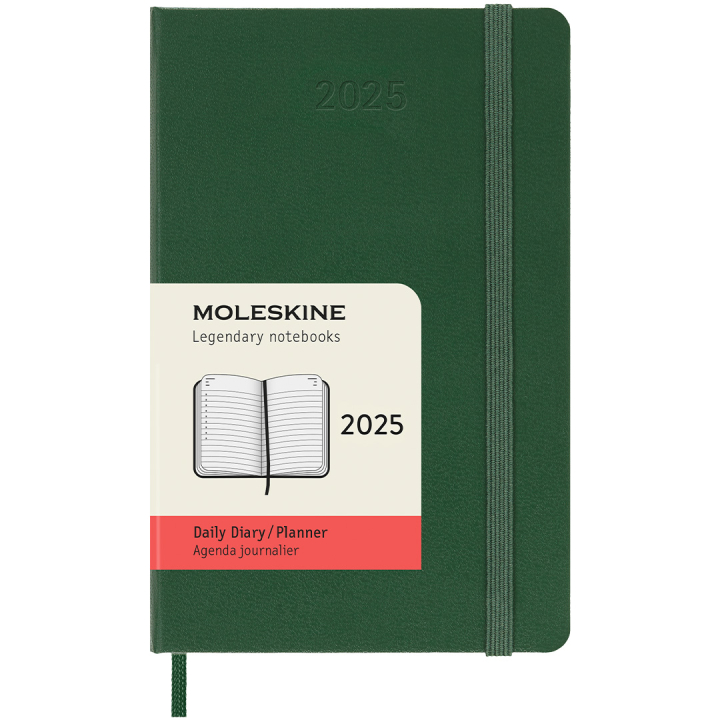 12M Daily Kalender 2025 Hardcover Pocket Myrtle Green i gruppen Papir & Blok / Kalendere / 12 mdr kalendere hos Pen Store (133772)