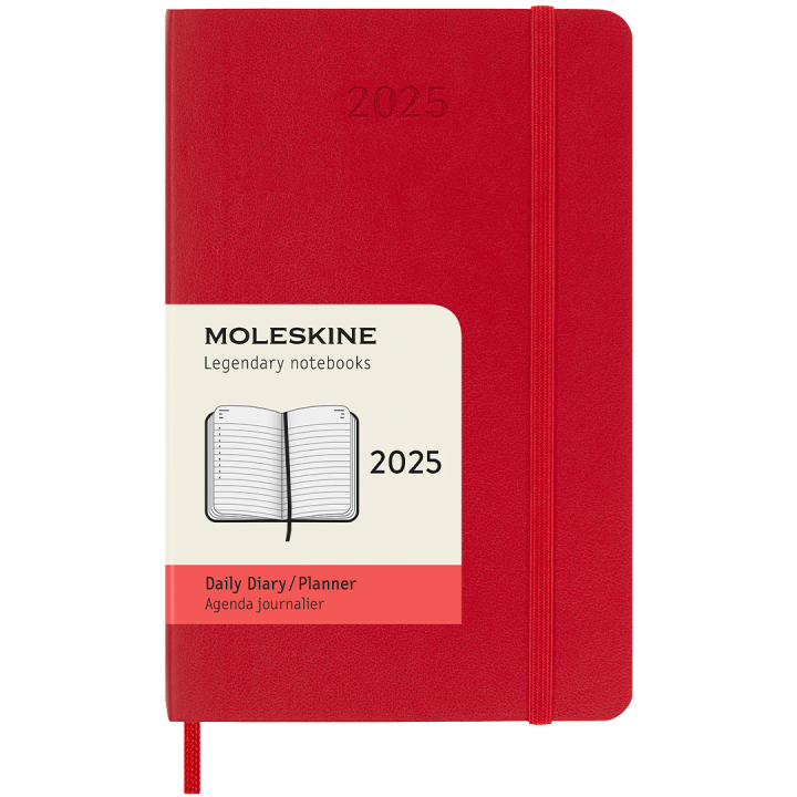 12M Daily Kalender 2025 Softcover Pocket Red i gruppen Papir & Blok / Kalendere / 12 mdr kalendere hos Pen Store (133774)