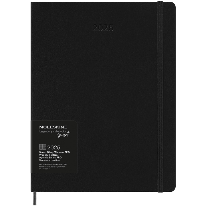 12M M+ Digital Planner Weekly Note 2025 XL Black i gruppen Papir & Blok / Kalendere / Specialkalendere hos Pen Store (133782)