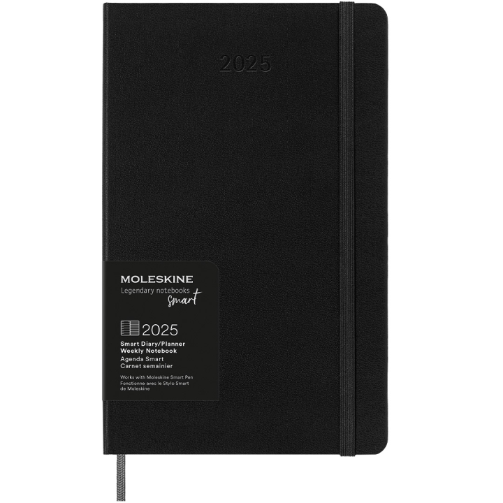 12M M+ Digital Planner Weekly Note 2025 Large Black i gruppen Papir & Blok / Kalendere / Specialkalendere hos Pen Store (133783)