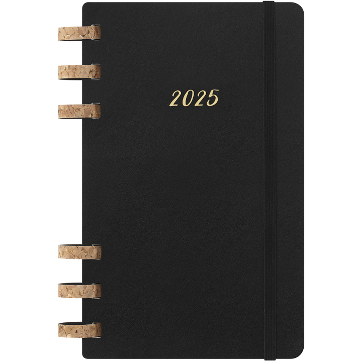 12M Spiral Planner 2025 Large Black i gruppen Papir & Blok / Kalendere / 12 mdr kalendere hos Pen Store (133784)