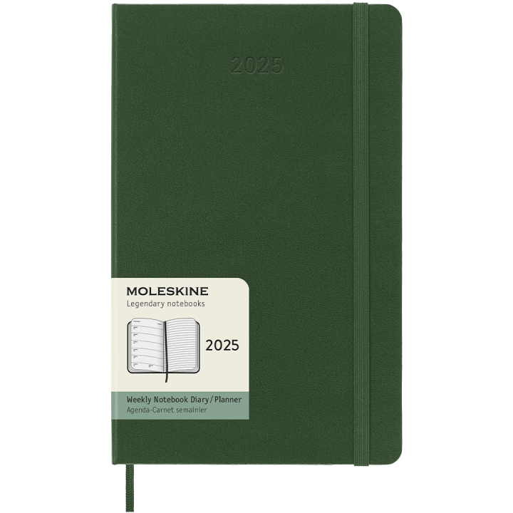 12M Weekly Notebook Hardcover 2025 Pocket Myrtle Green i gruppen Papir & Blok / Kalendere / 12 mdr kalendere hos Pen Store (133802)