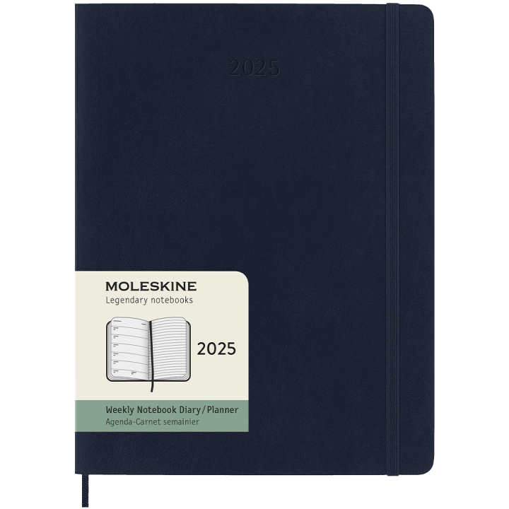 12M Weekly Hardcover 2025 XL Sapphire Blue i gruppen Papir & Blok / Kalendere / 12 mdr kalendere hos Pen Store (133810)