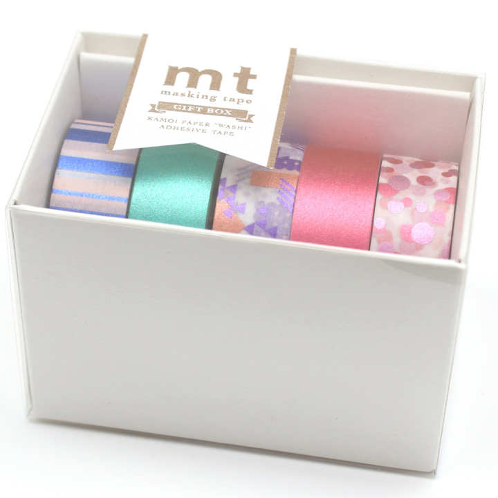 Washi-tape Gift Box Bright i gruppen Hobby & Kreativitet / Hobbytilbehør / Washi Tape hos Pen Store (134043)