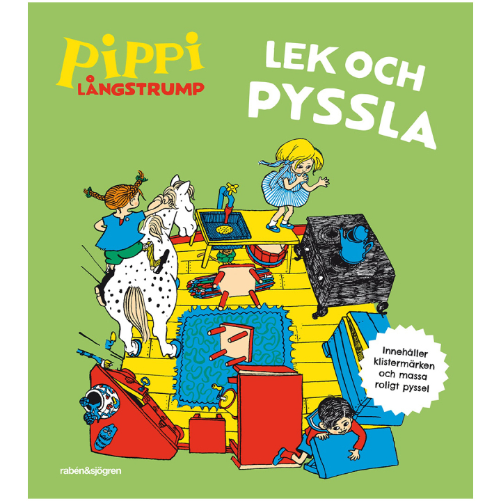 Pippi Langstrømpe - Leg og lav aktiviteter i gruppen Kids / Sjovt og lærerigt / Farvelægning og håndværksbøger / Hobbybøger hos Pen Store (134484)