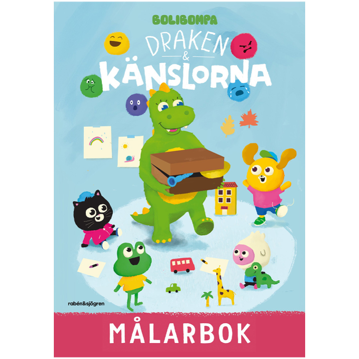 Draken och känslorna - Malebog i gruppen Kids / Sjovt og lærerigt / Farvelægning og håndværksbøger / Malebøger hos Pen Store (134501)