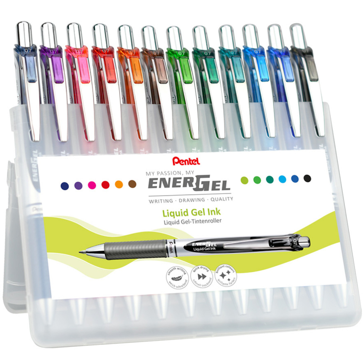 EnerGel BL77 Rollerball 12-sæt 07 i gruppen Penne / Skrive / Gelpenne hos Pen Store (134574)