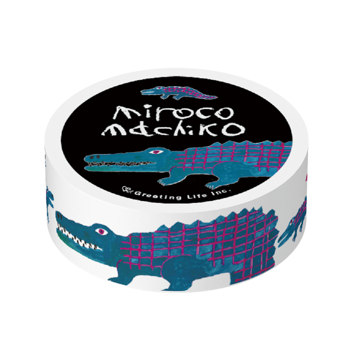 washi-tape Miroco Machiko Crocodile i gruppen Hobby & Kreativitet / Hobbytilbehør / Washi Tape hos Pen Store (134819)