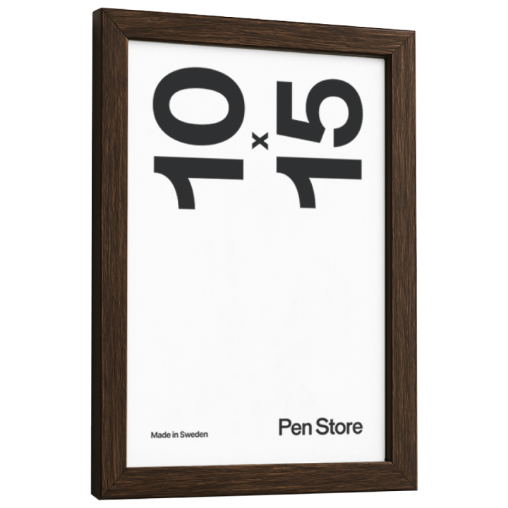 Træramme valnødfarve 10x15 cm i gruppen Hobby & Kreativitet / Organisere / Rammer / Rammer i valnødfarve hos Pen Store (135065)