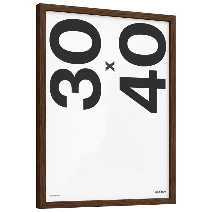 Træramme valnødfarve 30x40 cm i gruppen Hobby & Kreativitet / Organisere / Rammer / Rammer i valnødfarve hos Pen Store (135072)