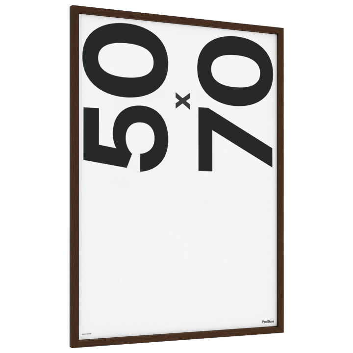 Træramme valnødfarve 50x70 cm i gruppen Hobby & Kreativitet / Organisere / Rammer / Rammer i valnødfarve hos Pen Store (135076)