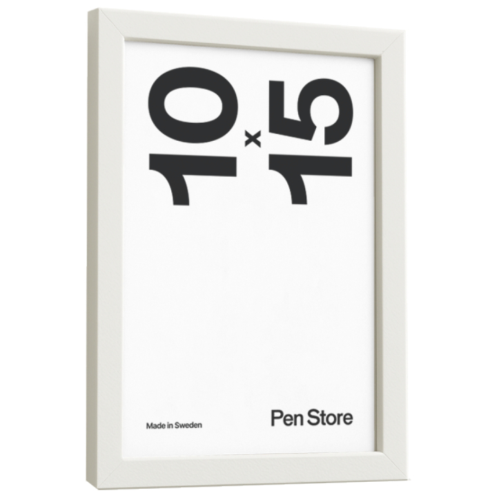 Træramme hvid 10x15 cm i gruppen Hobby & Kreativitet / Organisere / Rammer / Hvide rammer hos Pen Store (135089)