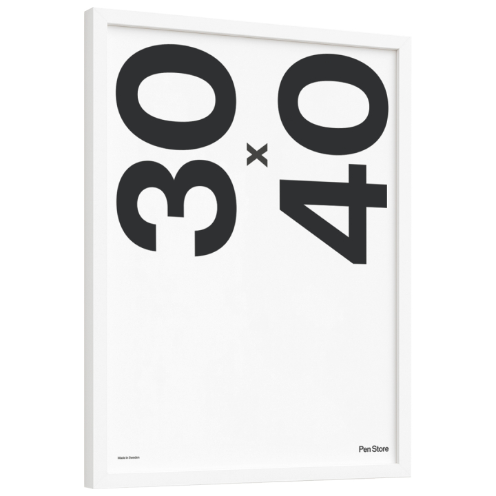 Træramme hvid 30x40 cm i gruppen Hobby & Kreativitet / Organisere / Rammer / Hvide rammer hos Pen Store (135096)